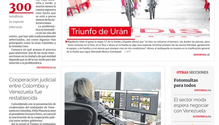 Portada del jueves, 8 de septiembre de 2022