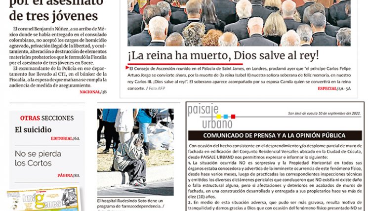 Portada del 11 de septiembre de 2022