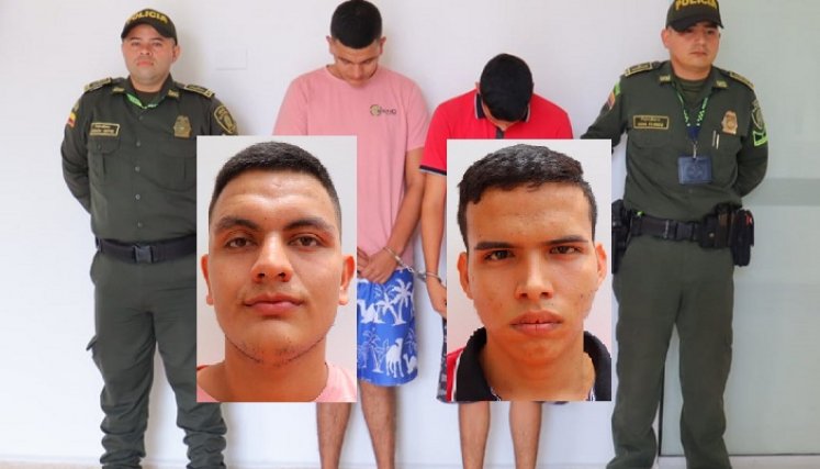 ladrones capturados.