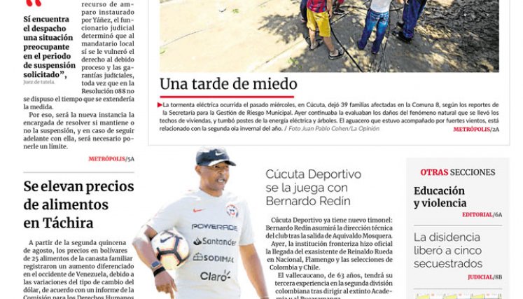 Portada del viernes, 16 de septiembre de 2022