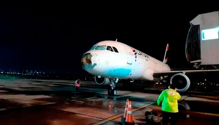 Latam, que cubría la ruta Santiago de Chile - Asunción (Paraguay) 