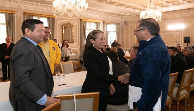 El encuentro se desarrolló en la Casa de Nariño y duró más de una hora. / Foto: Cortesía / La Opinión 