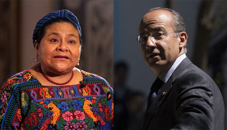 Rigoberta Mechú y el expresidente mexicano Felipe Calderón dialogarán en Bogotá