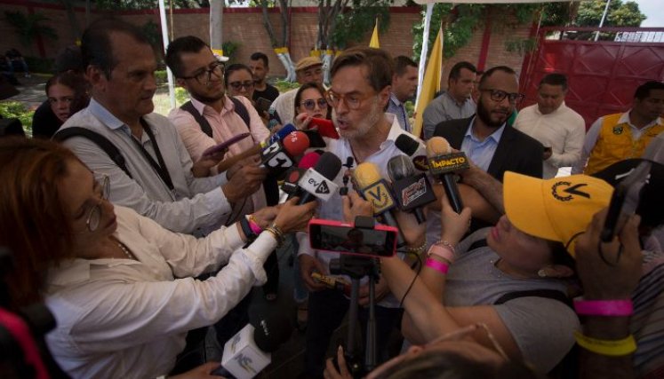 El embajador de Venezuela en Colombia, Félix Plasencia, estuvo en el encuentro binacional de parlamentarios./Foto Juan Pablo Cohen