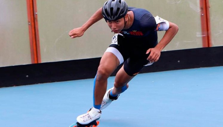 Keiner Costa, patinador cucuteño. 