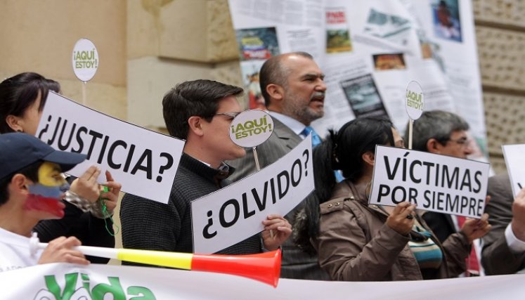 víctimas de la violencia en Colombia