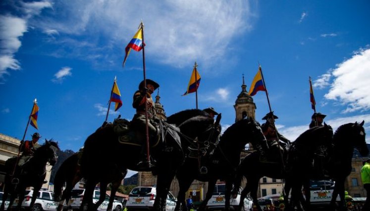 Los caballos que intervienen en manifestaciones quedan con graves heridas./Foto Colprensa