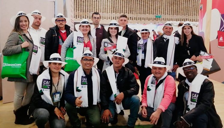 12 cafeteros exponen sus productos en la feria. / Foto: Cortesía