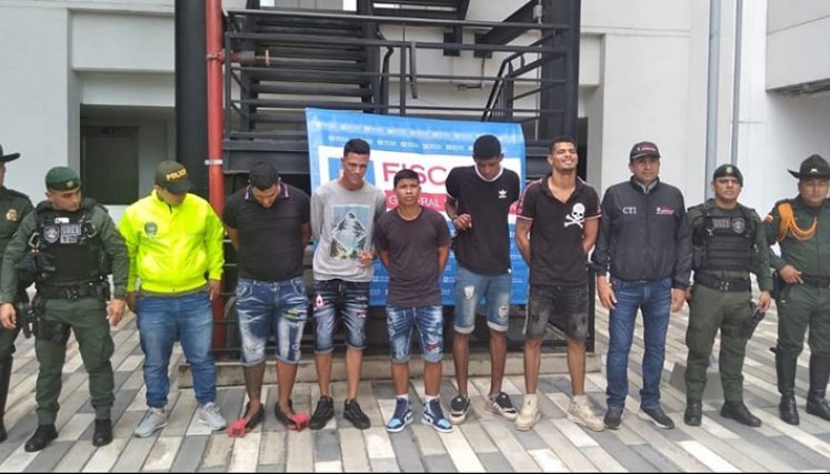 A la cárcel, presuntos homicidas en el Callejón García./Foto: cortesía