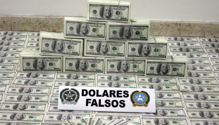 Golpe a falsificadores de moneda extranjera./Foto: Colprensa