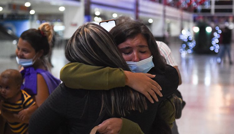 Migrantes regresan a Venezuela tras veto de EE. UU./Foto: AFP