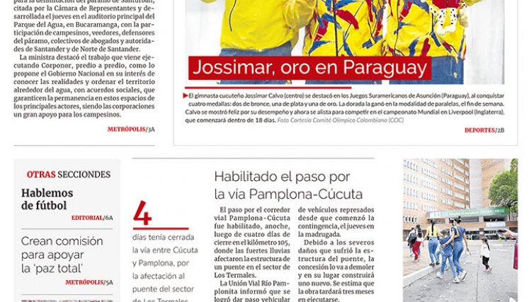 Portada del lunes, 10 de octubre de 2022