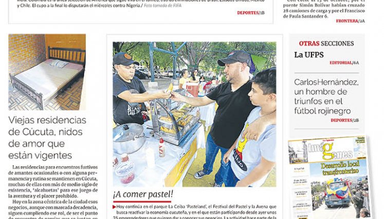 Portada del domingo 23 de octubre de 2022