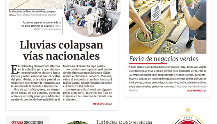 Portada del sábado, 8 de octubre de 2022