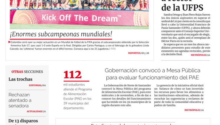 Portada del lunes, 31 de octubre de 2022