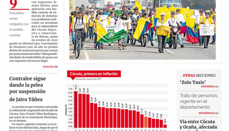 Portada del jueves, 6 de octubre de 2022
