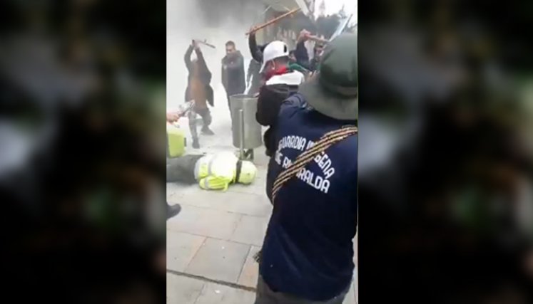 Protestas en Bogotá. 