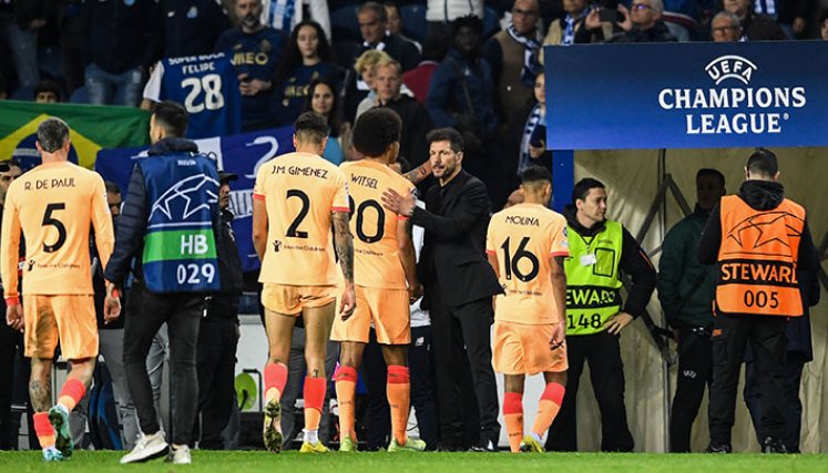 Atlético de Madrid, eliminado de la Champions y Europa League. 
