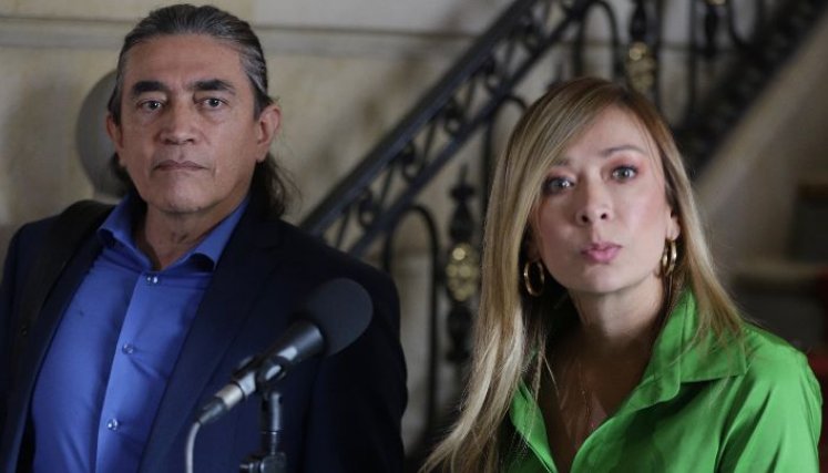 La representante Katherine Miranda era quien promovía el impuesto a las iglesias en la tributaria./Foto archivo Colprensa
