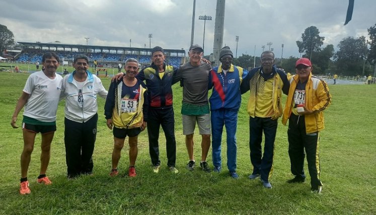  Los atletas mayores de Norte de Santander mostraron su potencia y velocidad, en Bogotá.