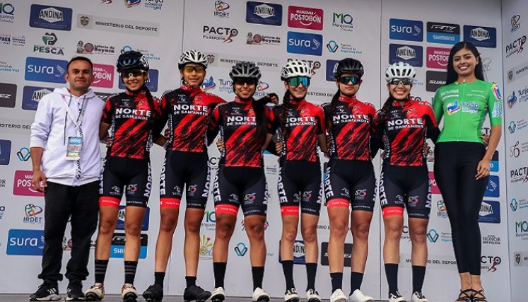 El equipo femenino de Norte de Santander mostró su nueva generación en la Vuelta  Nacional al Futuro 2022.