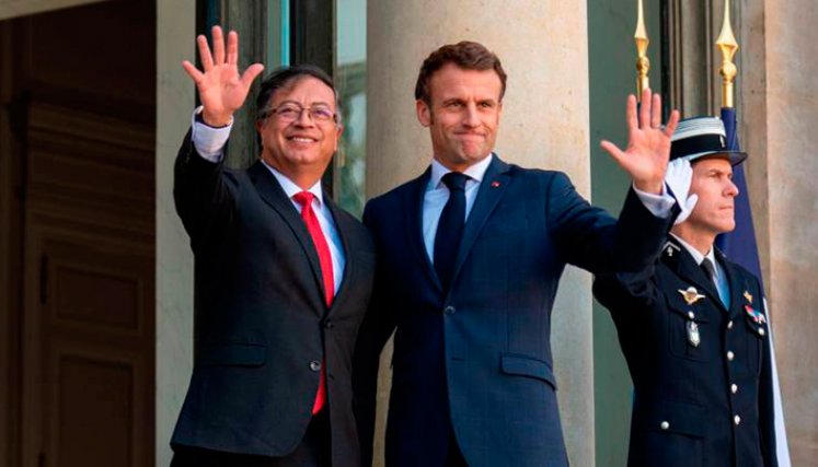 Entre los temas de conversación de los presidentes colombiano y francés, el asunto de Venezuela ocupa un lugar importante. 
