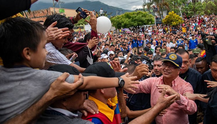 Petro en su visita al Catatumbo.