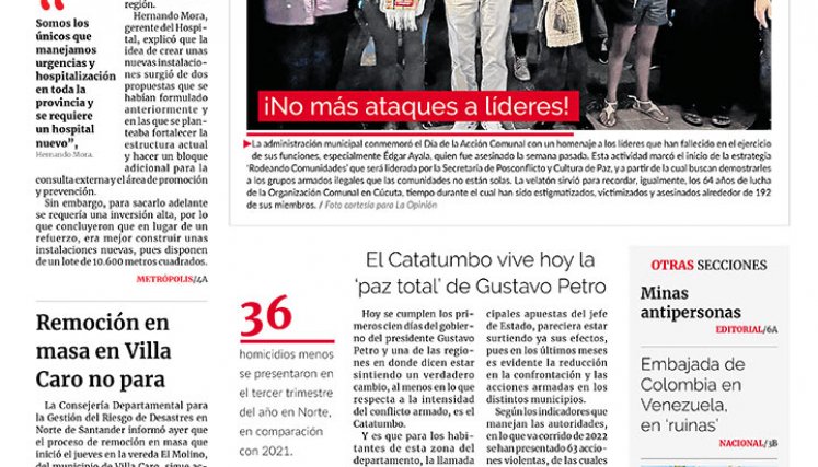 Portada del 15 de noviembre de 2022