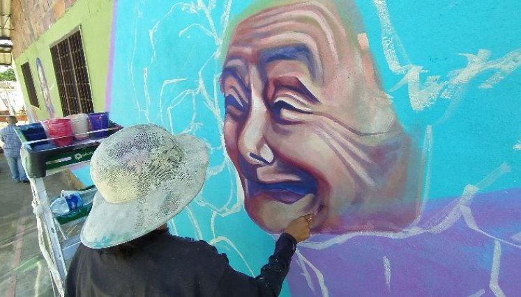Varios murales fueron dedicados a víctimas del conflicto armado/Foto Oscar Olarte