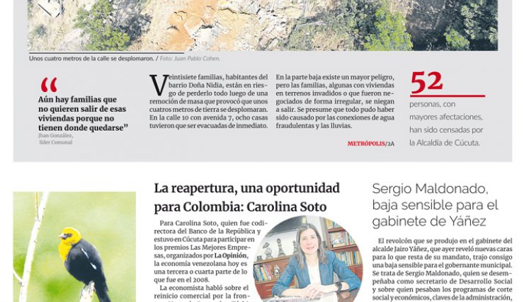 Portada del martes, 1 de octubre de 2022
