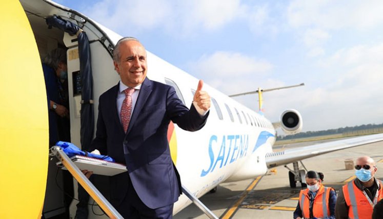 Llegó a Caracas primer vuelo desde Bogotá tras reactivación de relaciones./Foto: Colprensa