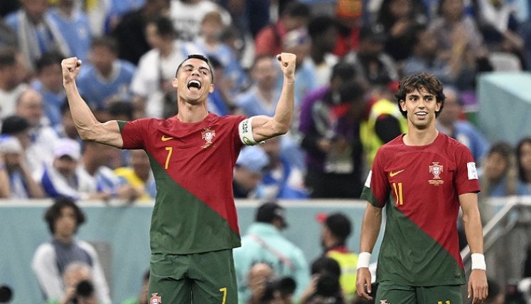 El portugués Cristiano Ronaldo no hace un buen Mundial. 