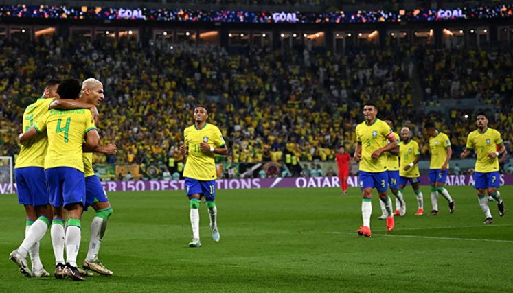 Brasil goleó a Corea del Sur en los octavos de final del Mundia
