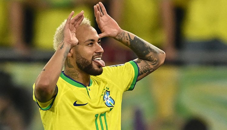 Neymar Jr., figura de Brasil. 
