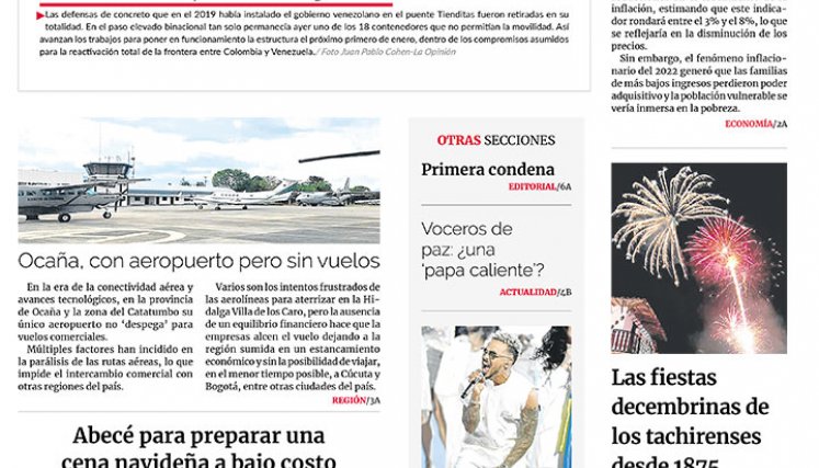 Portada del 18 de diciembre de 2022