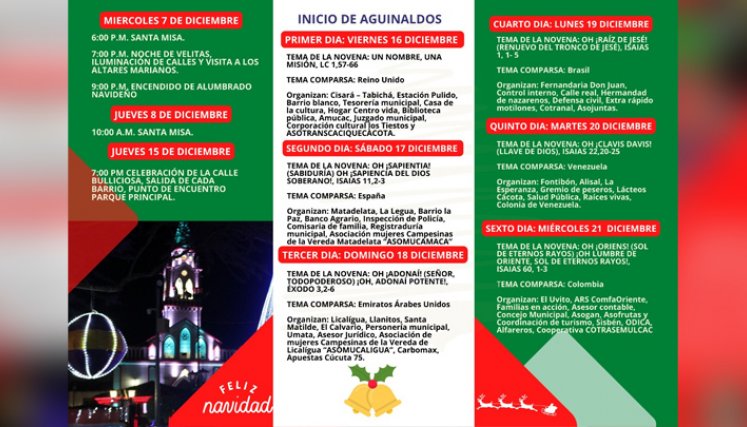 Aguinaldos en Cácota