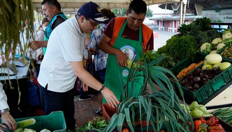 El gobernador Silvano Serrano recorrió el Festival Agropecuario. / Foto: Cortesía