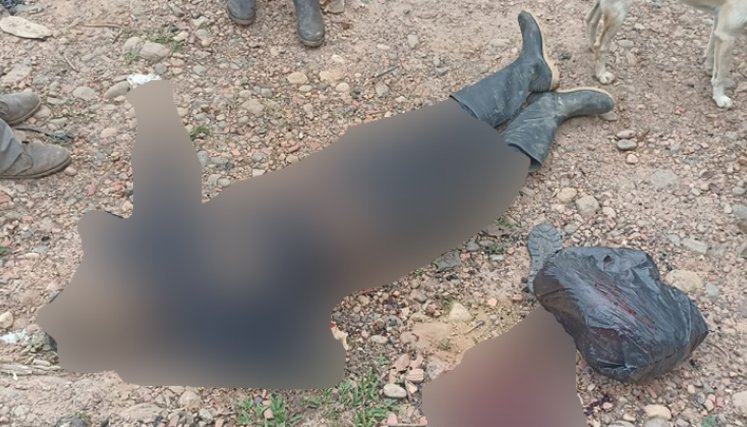 Hallaron un cadáver en Cerro Mono, zona rural de El Zulia./Foto: cortesía