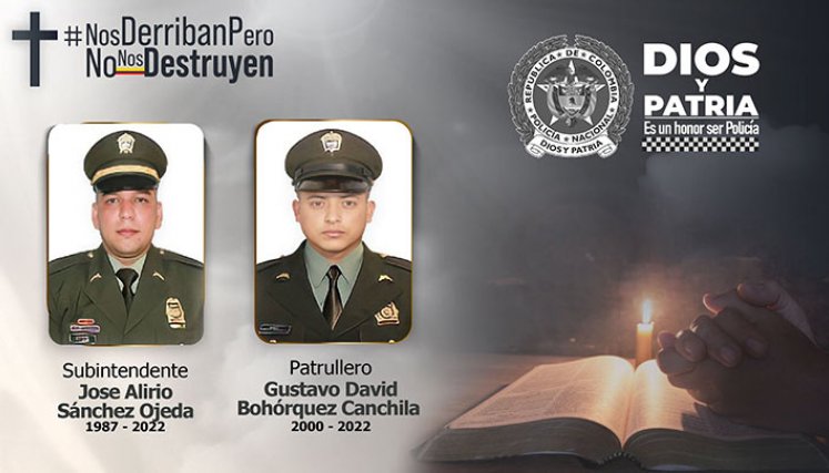 Ofrecen $200 millones por asesinos de dos policías en Bogotá./Foto: cortesía