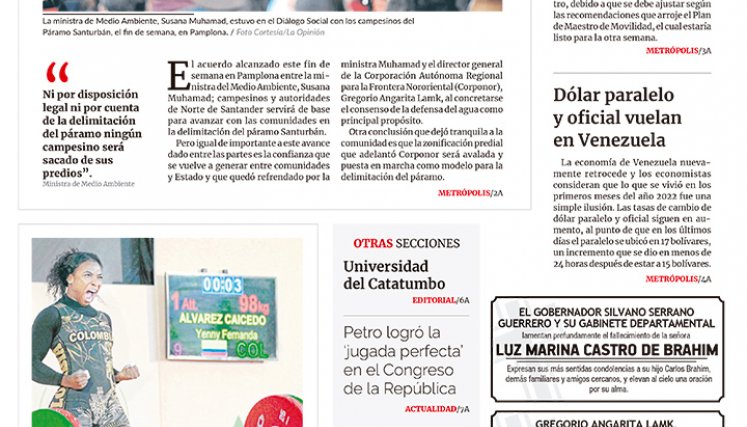 Portada del 12 de diciembre de 2022