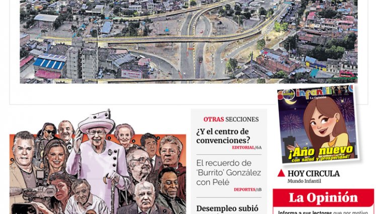 Portada del sábado, 31 de diciembre de 2022