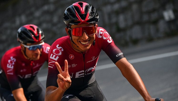 El pedalista cundinamarqués Egan Bernal se alista para su primera carrera de 2023.