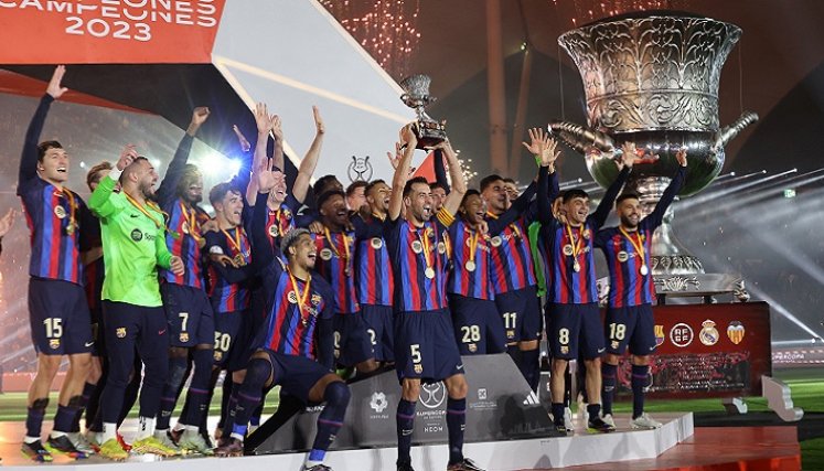 El Barcelona tuvo que esperar dos años para volver a ganar un trofeo.