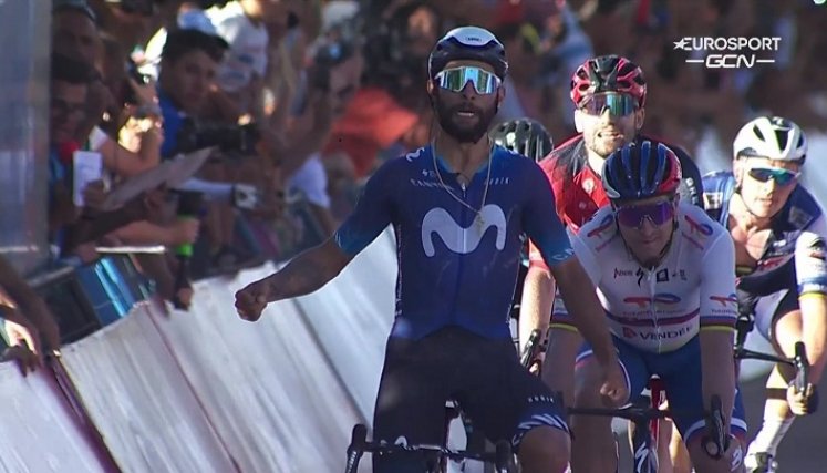 Fernando Gaviria se impuso en la cuarta etapa de la Vuelta a San Juan. 
