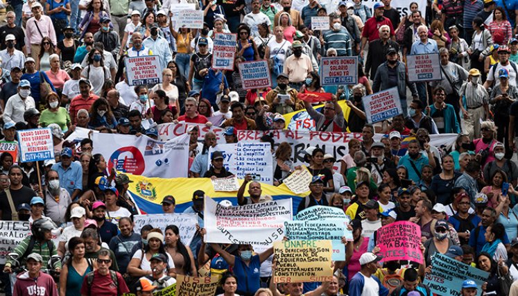 Manifestaciones en Venezuela. 