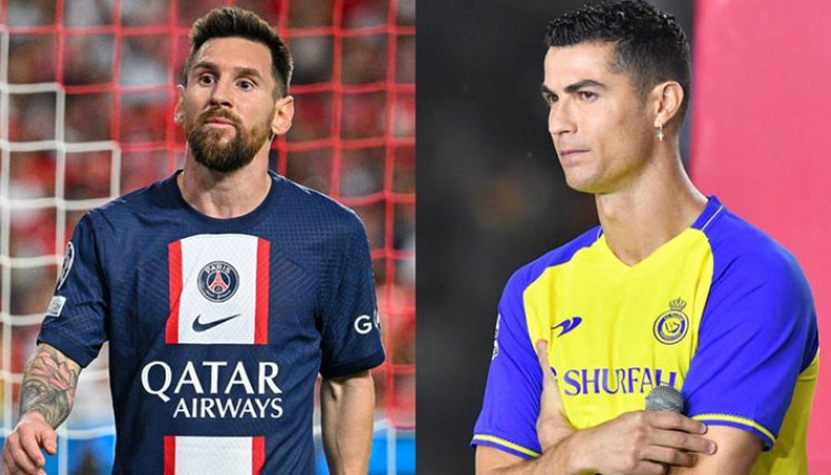 Messi y Ronaldo. 