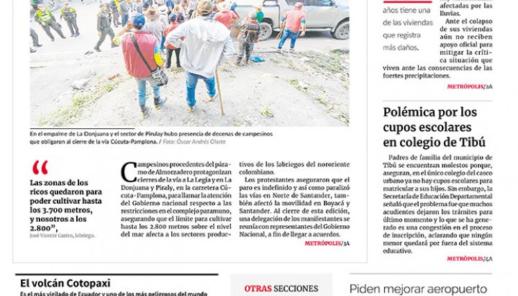 Portada del 21 de enero de 2023