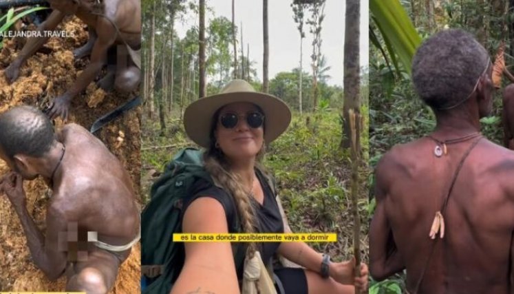 Colombiana pasó Navidad en la selva con peligrosa tribu de caníbales./Foto: Colprensa