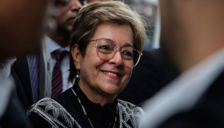 Ministra del Trabajo, Gloria Ramírez, lidera mesa de diálogo./ Foto Archivo