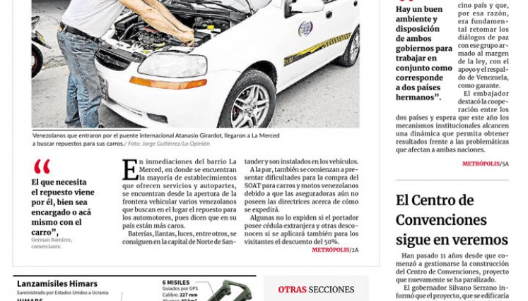 Portada del miércoles, 4 de enero de 2023